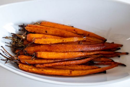 Air Fryer Balsamic Maple Carrots