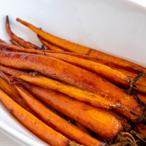 Air Fryer Balsamic Maple Carrots