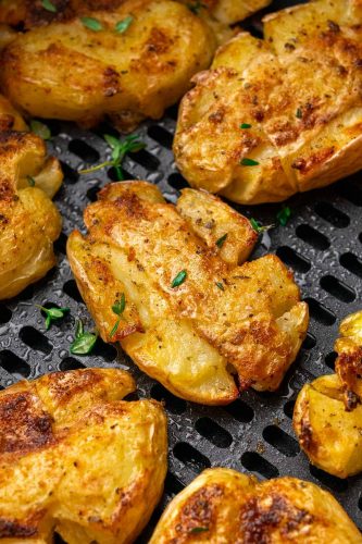 Air Fryer Smashed Potatoes Recipe